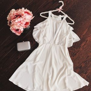 Charlotte Russe brand 🤍 flowy white dress